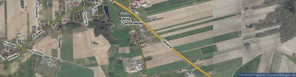 Zdjęcie satelitarne Wola Zambrowska ul.